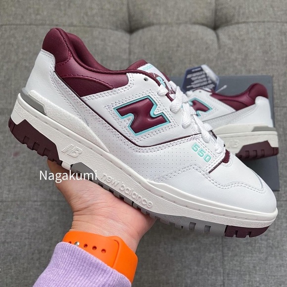 New Balance Other - 🍁🍂 new balance 550 white maroon classic retro shoes